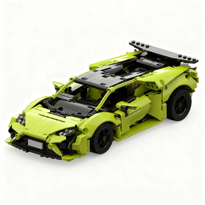 856pcs MOC Huracan Tecnica Technical Model Toy Building Blocks Architecture Christmas Gift Idea Display Collection Assemble