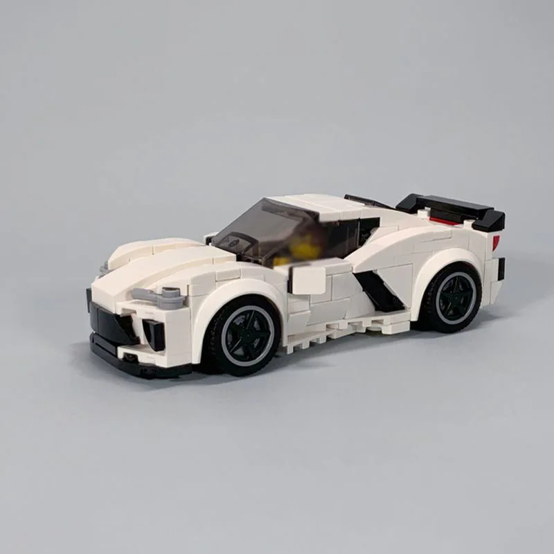 MOC  Corvette C8 Speed Champions Cars Techniced Building Blocks Bricks Set Kids Toys Gifts For Boys & Girls