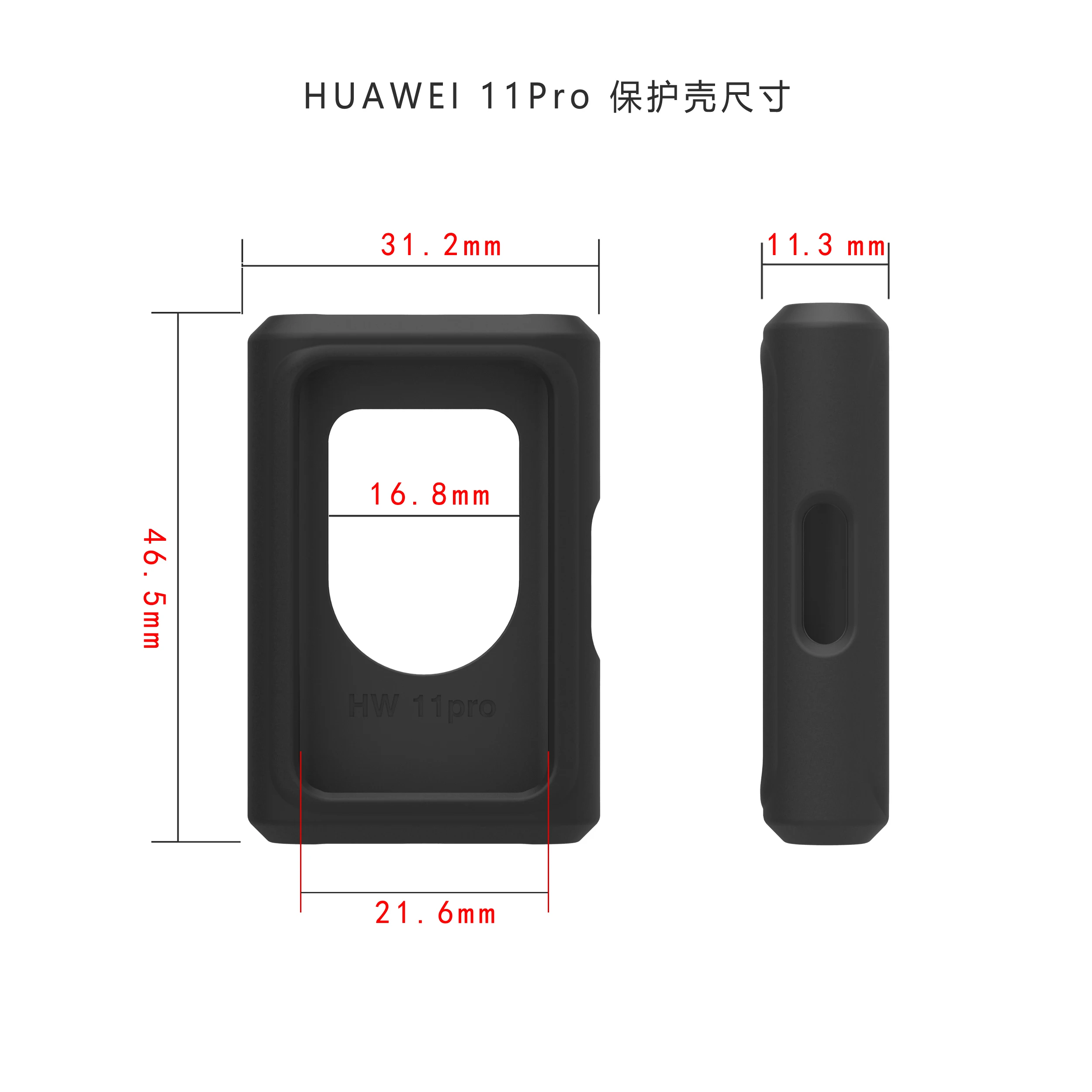 Soft Silicone Cases Cover+4PCS Hydrogel Films for Huawei Band 11& 11Pro Bracelet Protector Shell Shockproof Protection Frame