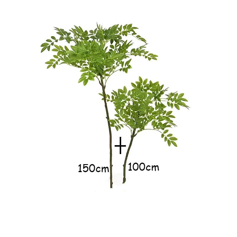 43-70 Zoll großer künstlicher tropischer Palme aus Kunststoff, flauschiger Baum, fühlt sich echt an, glückliche Baumblätter für Zuhause, Garten, Geschäft, Zimmerdekoration – Detail 11
