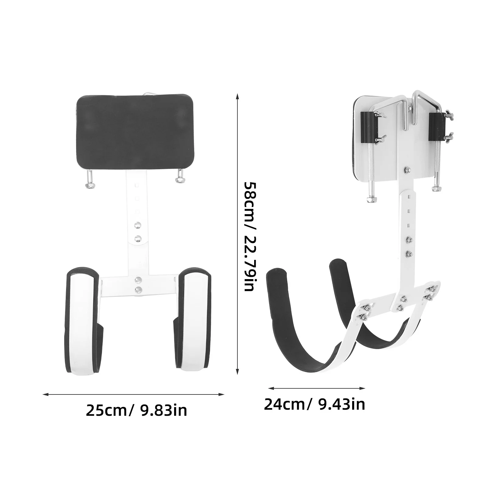 إطار خلفي لطبل كمين، حامل من سبائك الألومنيوم عالي التحمل، سهل التجميع، تفكيك لأداء المسيرة، للاستخدام باللون الأبيض