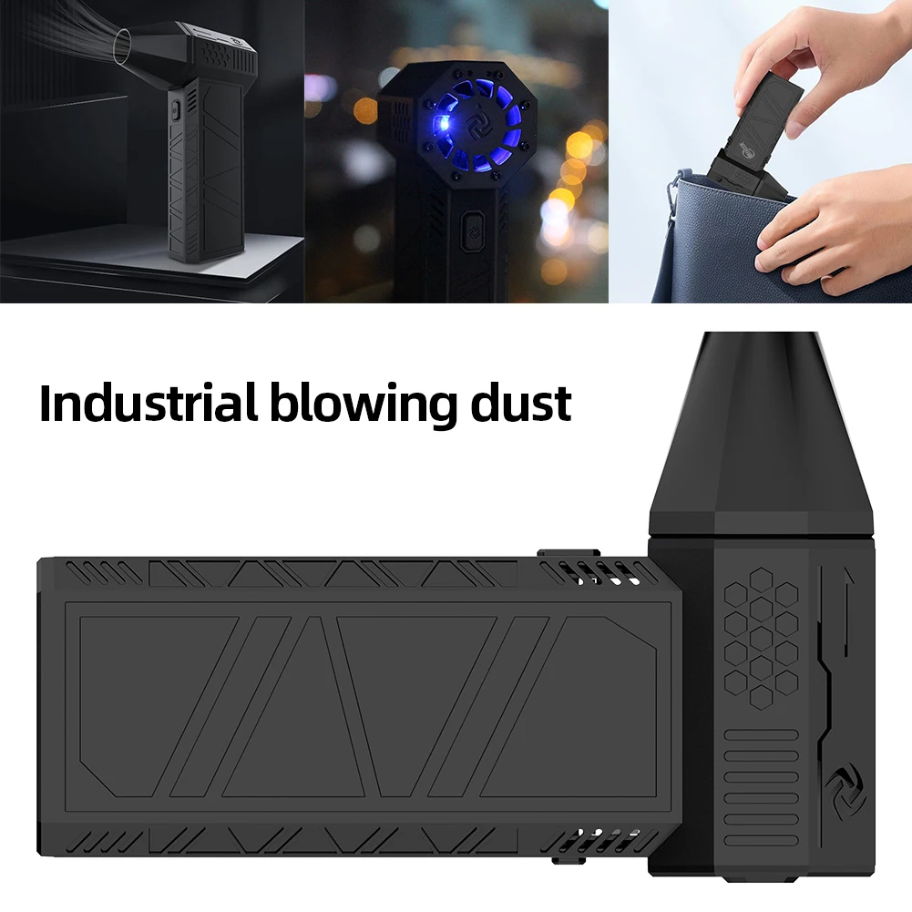 Mini Turbo Jet Fan Turbo Gewelddadige Fan met LED Licht Hoge Snelheid Duct Fan Luchtblazer 130000 RPM Computer Toetsenbord Cleaner