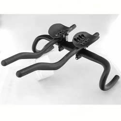 New Special-shaped Clamp Road Fixed Gear Bike Triathlon Time Trial 3K Full Carbon Bicycle Extended TT Rest Handlebar Carbon Bar