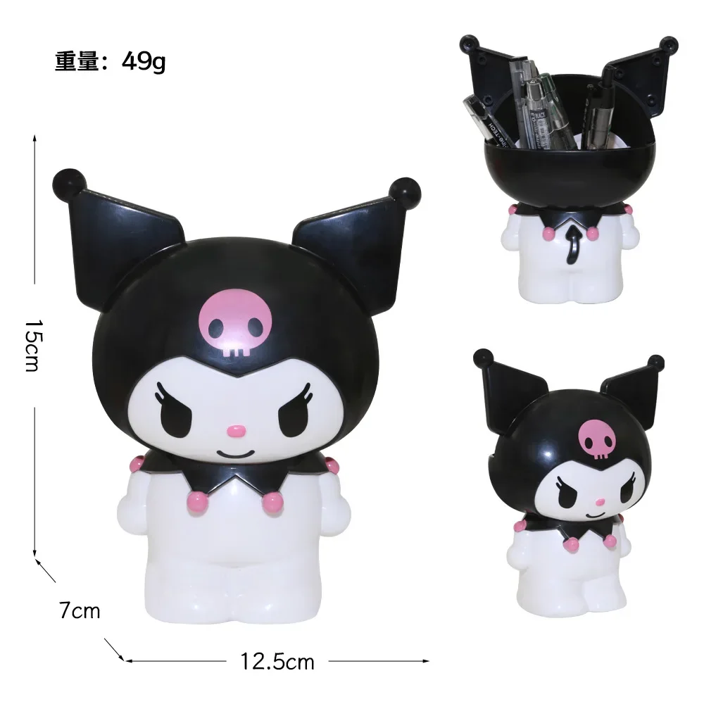 Hello Kitty Kuromi Melody Stifthalter für Kinder, niedlich, Schreibtisch-Organizer, Box, Make-up-Pinsel, Aufbewahrungsbehälter, Zuhause, Büro, Zubehör, Geschenk