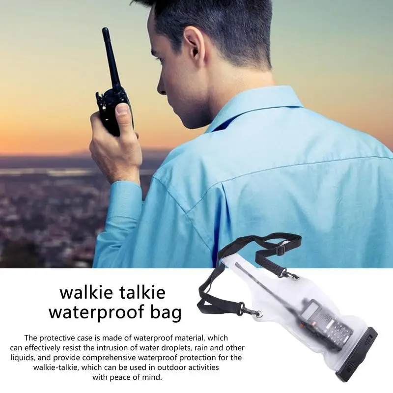 Baofeng-UV-82 راديو محمول مقاوم للماء حقيبة ل اسلكية تخاطب ، غطاء حامي كامل ، حامل مع الحبل ، انخفاض الشحن