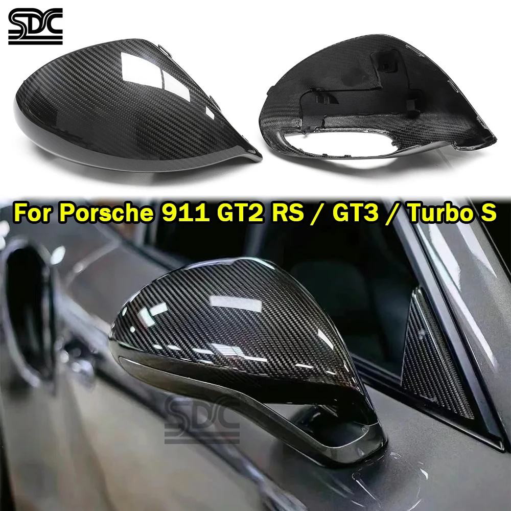 

Replacement For Porsche 911 991 GT2 RS GT3 Turbo S 2013-2017 Real Carbon Fibre Mirror Shell Auto Part Dry Carbon Mirrorcaps