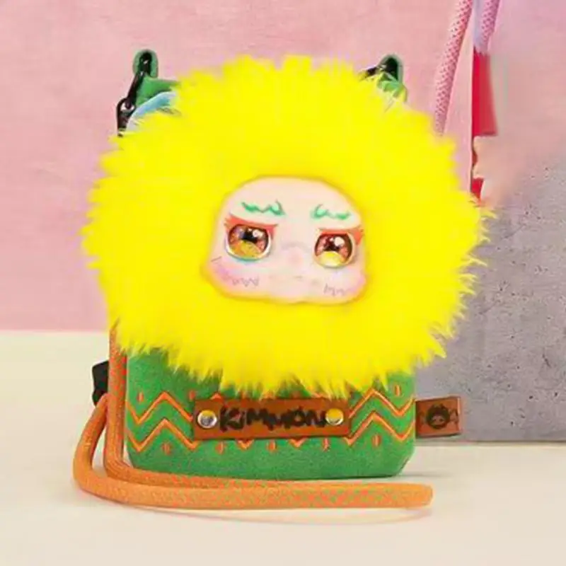 Cute KIMMOM Plush Handle Bag Cartoon Anime Bag Travel Toy Bag For Children Fashionable Portable Cosmetic Storage