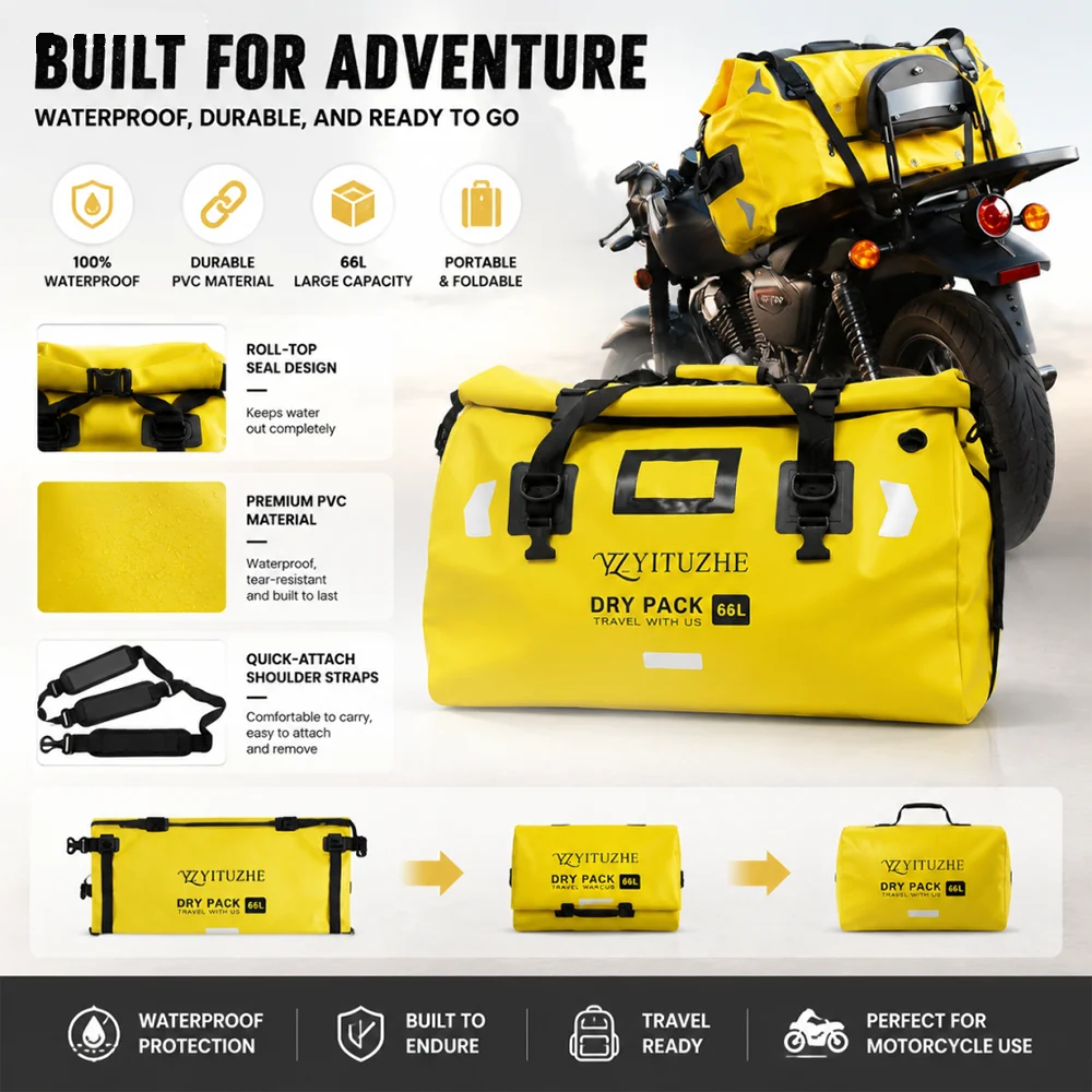 Motorcycle Gear Companies - حقيبة سفر مقاومة للماء للرجال والنساء،