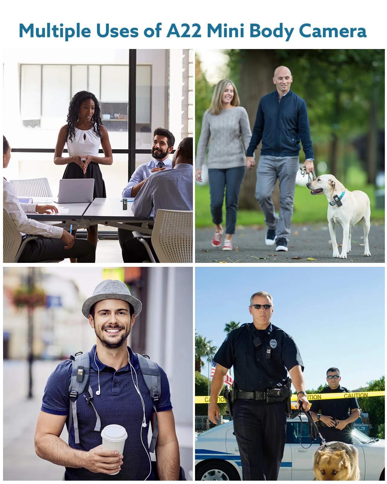 Корпусная камера BOBLOV A22, вращающийся на 180 градусов объектив, мини-камера HD 1080P с OLED-экраном, поддержка видеозаписи 4H для встреч