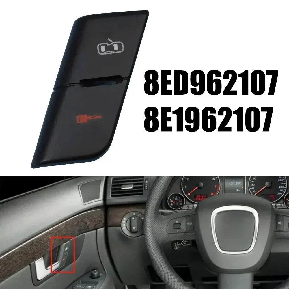 Car Front Left Door Lock Unlock Switch Button Cover 8E1962107 For B6 B7 A4 2001-2008 8ED962107 Auto Interior Accessories