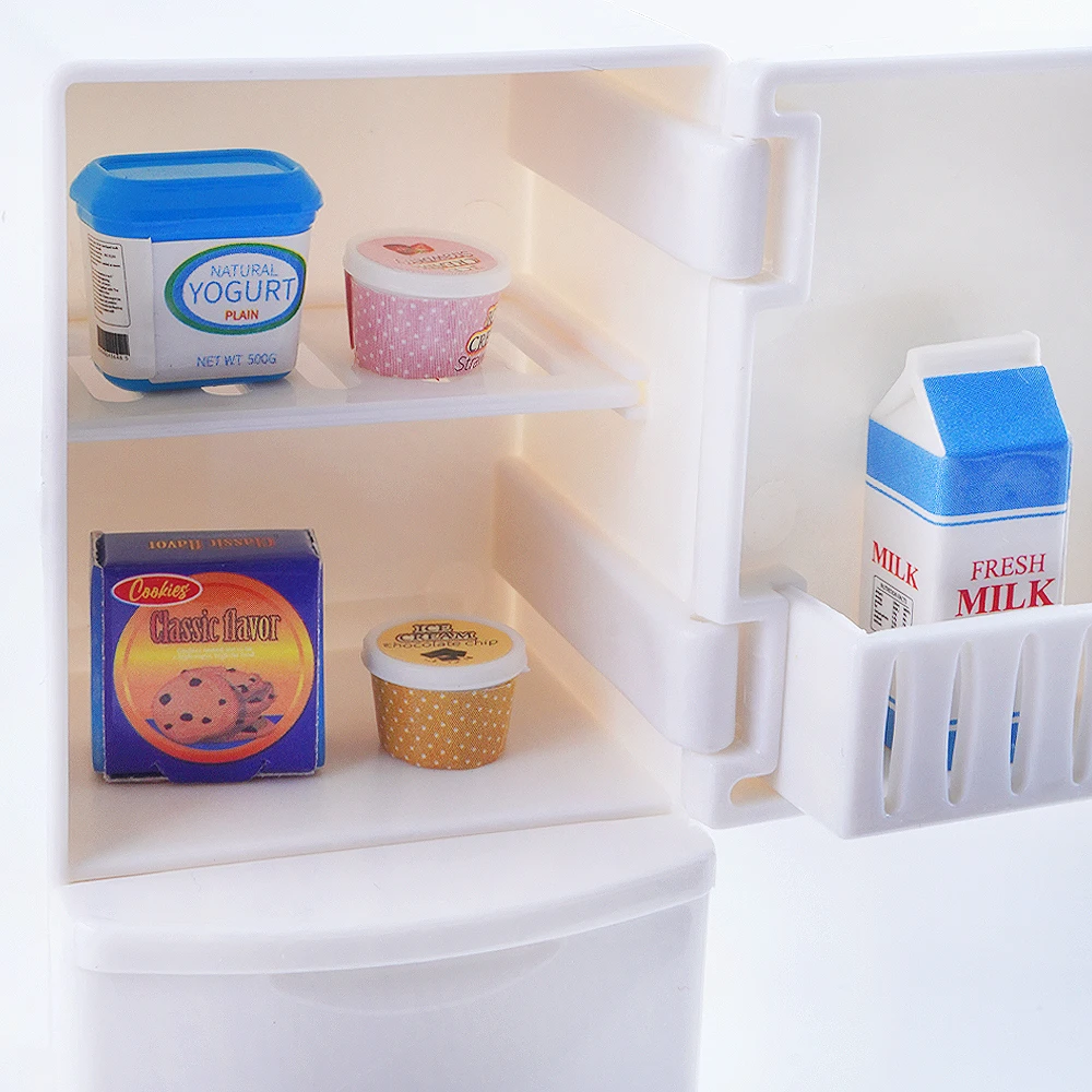 SENGTONGLE-T04 conjunto de cozinha casa de bonecas móveis em miniatura cozimento comida fingir jogar casa de boneca acessórios para presentes da menina do menino