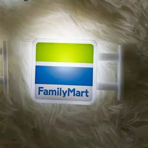 Kühlschrankmagnet: Miniatur-Modell eines Convenience Stores mit Magnetischer Anziehungskraft, Dekorative Nachtbeleuchtung, Atmosphärisches Licht, Leuchtende Beschilderung