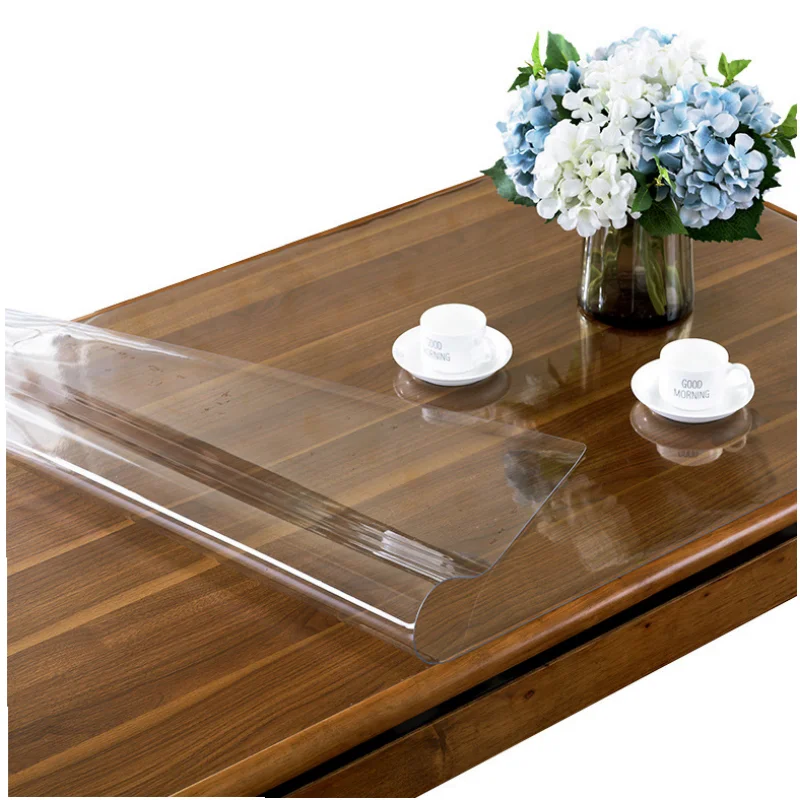 35 cm Width Transparent PVC Tablecloth, Waterproof and Oil-proof Table Covers, 1.0mm Thick, Soft Glass Table Protector. (560