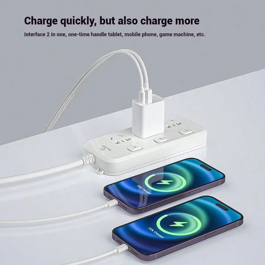 

USB-C Wall Charger with 20W durable dual port QC+PD 3.0 power adapter with dual Quick plug charging Block Suitable for iPhone 1
