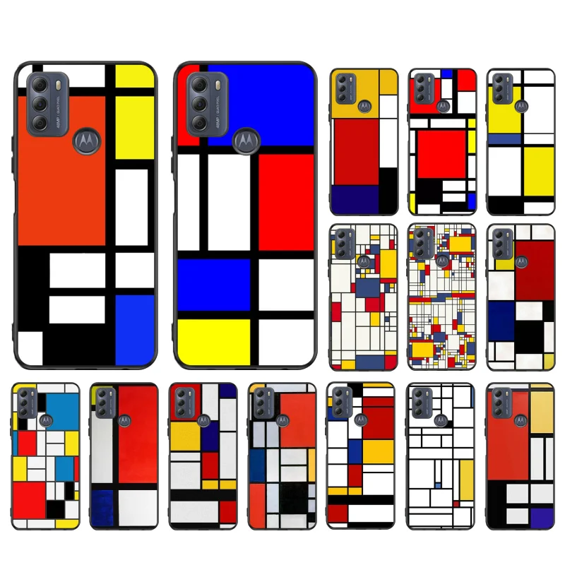 

Mondrian Art Phone Case For Motorola Moto G85 G55 G05 G14 G75 G31 G50 G10 G20 G30 G60 G13 G32 G84 G54 G53 G72 G24 Power
