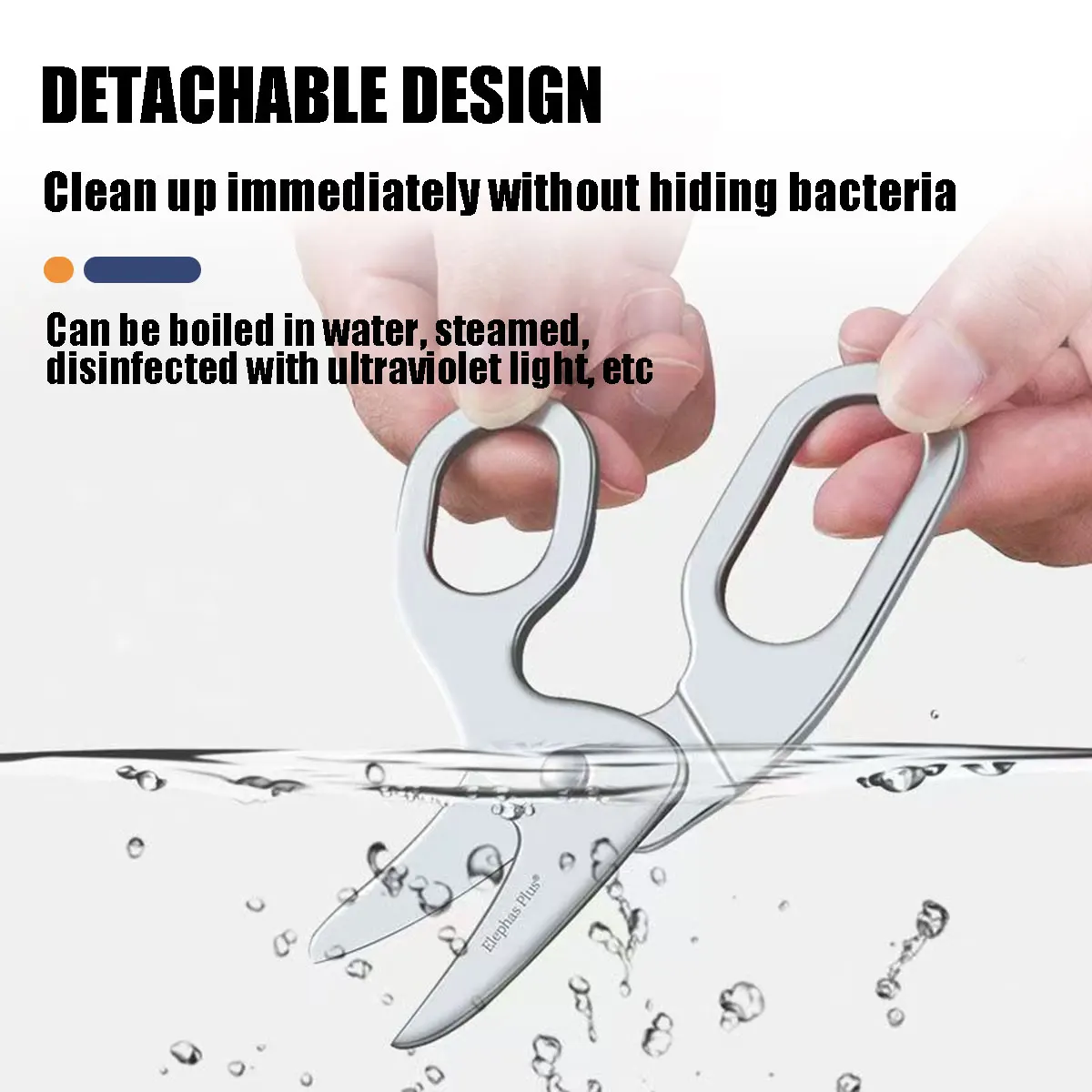 

Baby Food Scissors, Stainless Steel Kitchen Shears for Infant Meals, Dishwasher Safe & Detachable, Baby Food Preparation Tools