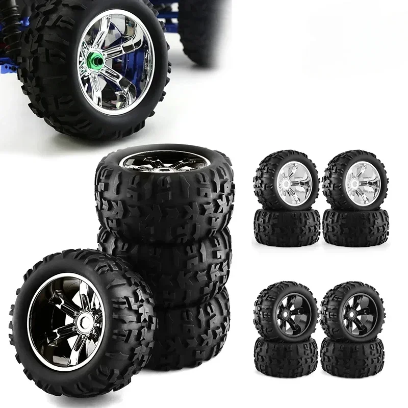 4 peças 1/8 pneus de buggy 156mm roda 17mm hex para losi lmt arrma kraton trxs maxx e-revo kyosho eua-1 monster truck peças de atualização