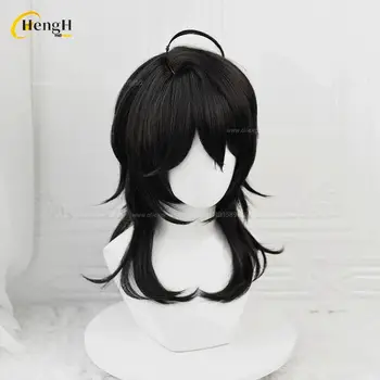 متوفر في المخزون: شعر مستعار صناعي أسود مقاوم للحرارة، مناسب للعبة ES Sakuma Rei Sakuma Ritsu، بطول 30 سم/45 سم، مثالي للهالوين والتنكر بشخصيات الأنمي 10 best sales ريتسو ساكوما تأثيري - №1