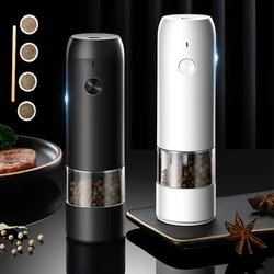 Seasoning Grinder Kitchen Electric Grinding Bottle 6 Speed Adjustable Thickness USB Suitable for Sea Salt Sichuan Pepper