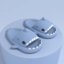 Shark Slippers for women slides Summer New Bathroom Flip flops Couple Thick Bottom Indoor Outdoor Men's Sandals terlik pantuflas