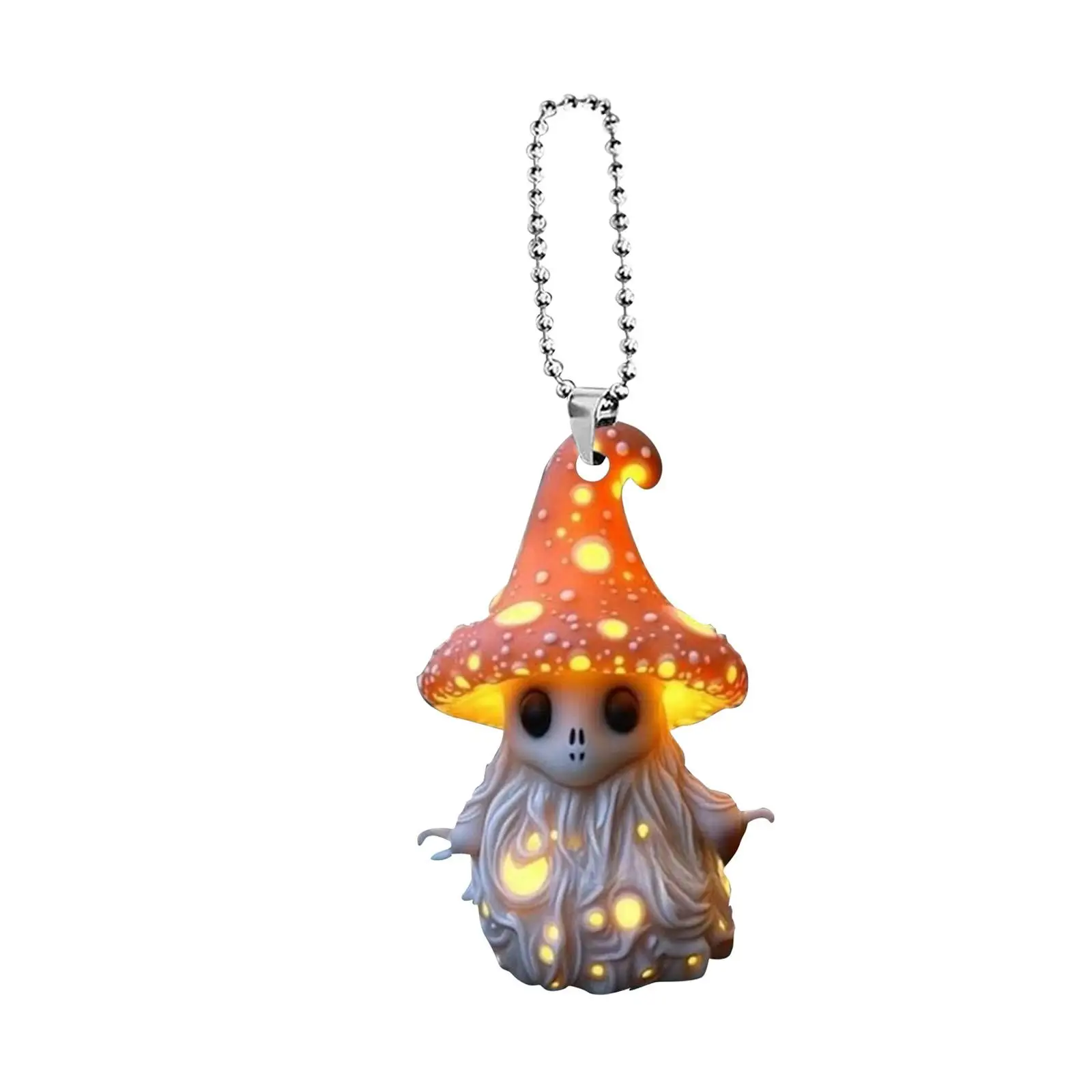 Acrylic Car Hanging Pendant Mushroom Elf Cute Charm for Rear View Mirror Office Shelf Decor Gift
