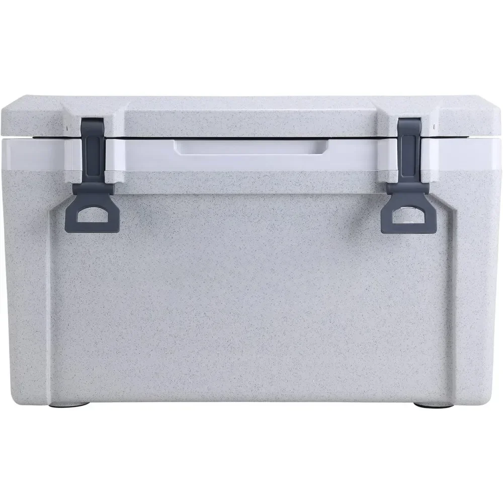 Ultra-Light Hard Cooler 52 Quart Portable Insulated Ice Chest Box with Basket Divider, Great for arbecue or Camping Freight free