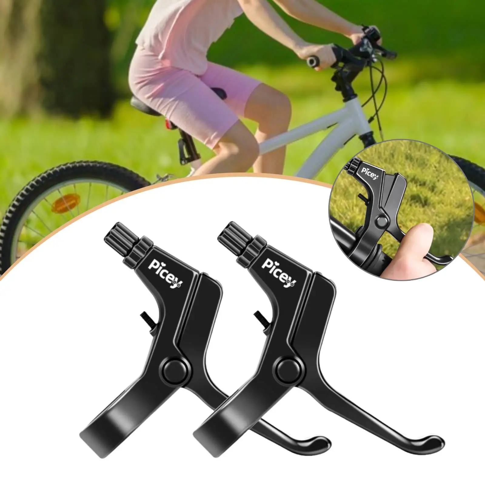 

Durable Kid Bike Brake Lever Aluminum Alloy Replacement Handle Grip with Adjustable Tension for Children Bicycles Accessories