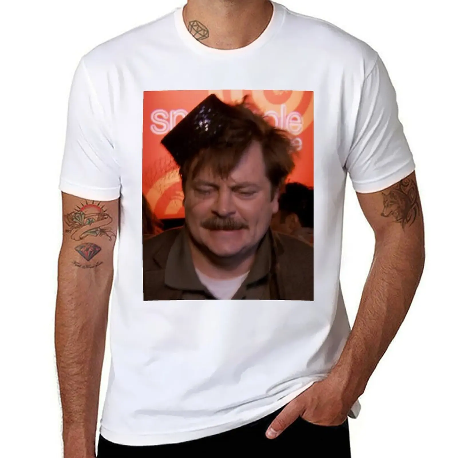 man funny printed t anime t t man Swanson Dancing for T-Shirt shirts shirts oversize shirts Ron