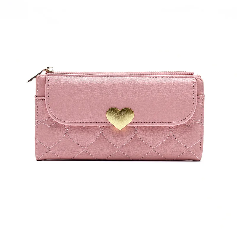 2023 Women Wallets Fashion Long PU Leather Top Quality Card Holder Classic Female Purse Zipper Wallet For Girls