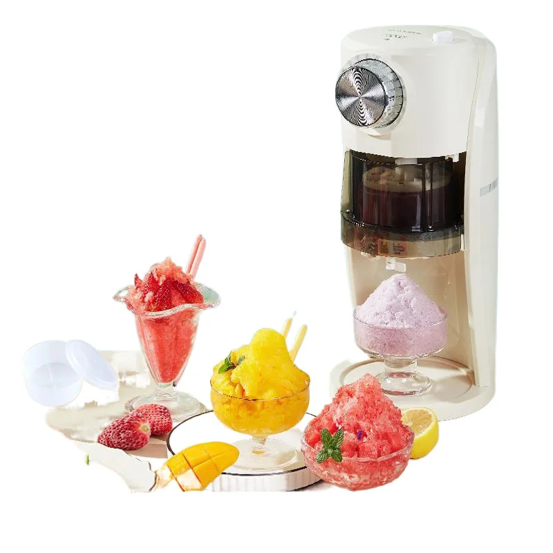 Automatic Snow Ice Shaver Machine Home Commercial Shaved Ice Maker for Stall Use Dessert Equipment