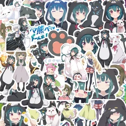 10/30/50pcs Kuma Kuma Kuma Bear Stickers Yuna Fina Anime Sticker Aesthetics Scrapbooking Laptop Suitcase Wall Kawaii Girls Decal