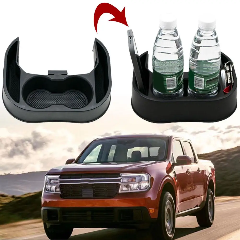 

Rear Seat Water Cup Holder for FORD Maverick 2022 TPE Center Console Cup Holder Rear Partition Storage Box Car Interior Acc S4S6