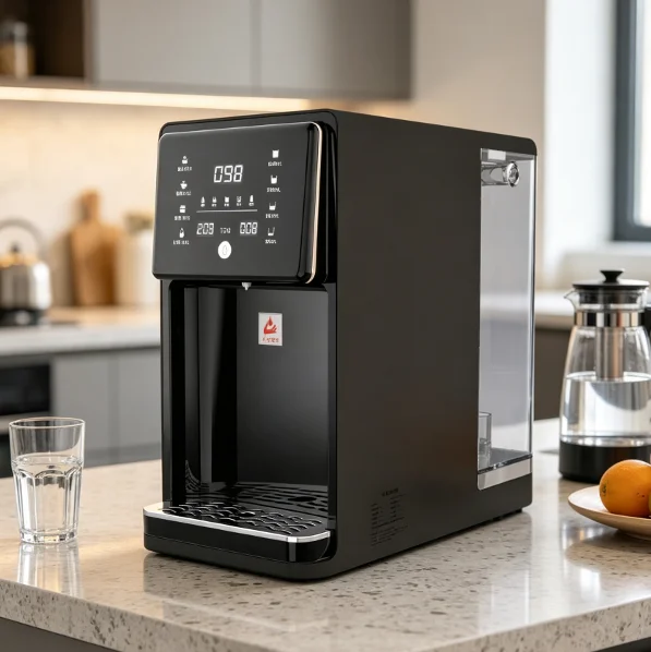 Countertop Reverse Osmosis Water Purifier, Hot & Warm Water Dispenser, Desktop Filtration Drinking Water Machine