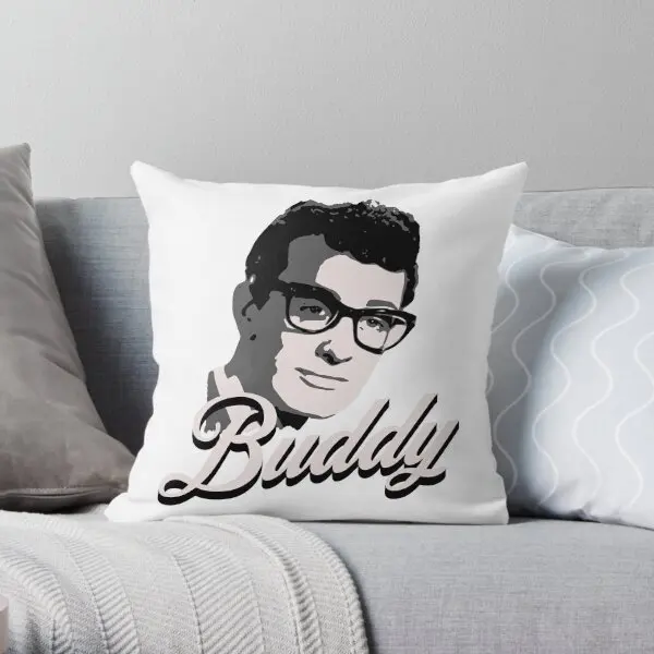 

Наволочка с принтом Buddy Holly, домашний декор, модная мягкая офисная подушка, свадебные квадратные подушки в комплект не входят одной стороне