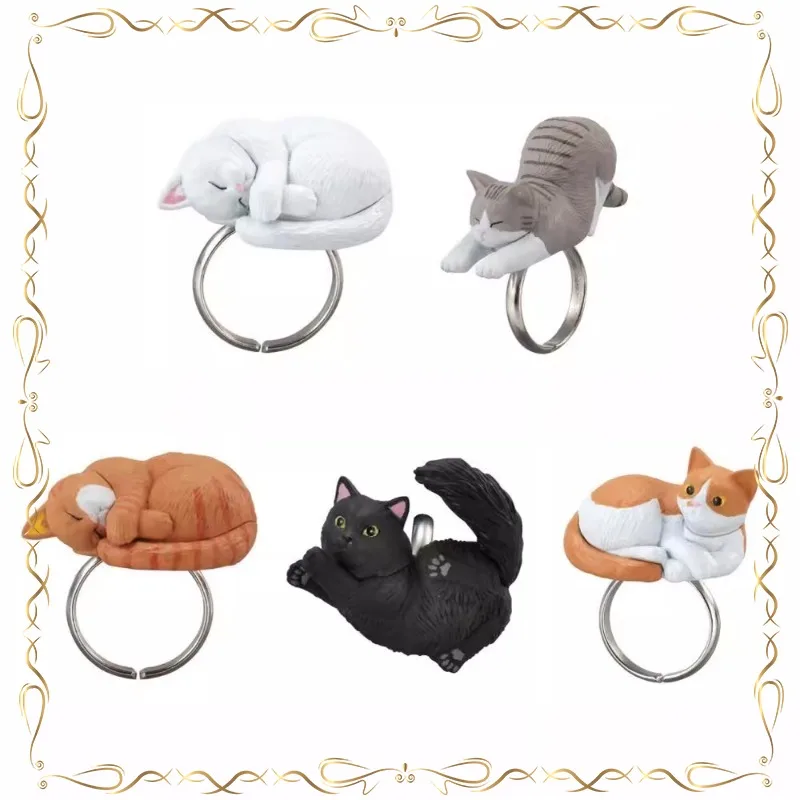 

Cat Modeling Ring Gashapon Kawaii Keepsake Holiday Gifts Action Figure Model Toys