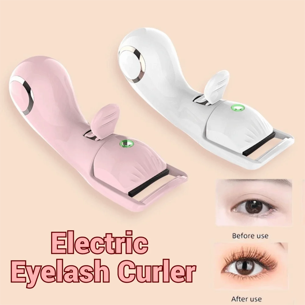 Type-C Fast Charging Electric Eyelash Curler 3 Temperature Settings Long Lasting Shaping Heated Eyelash Clip Easy To Operate