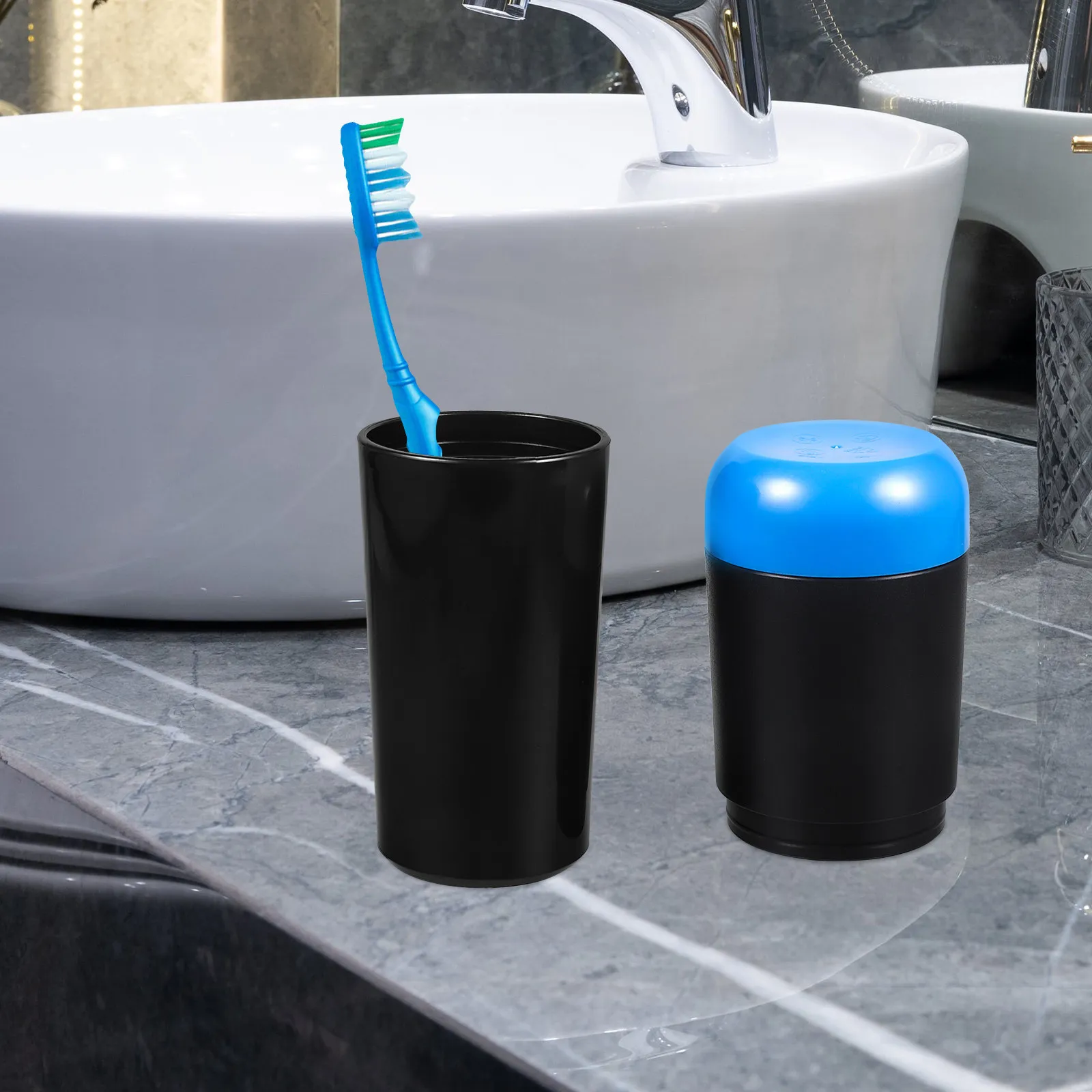 

1 Portable Toothbrush Storage Box for Travel Premium Plastic Toothpaste Organizer Small Size Lightweight Case Creative Tooth