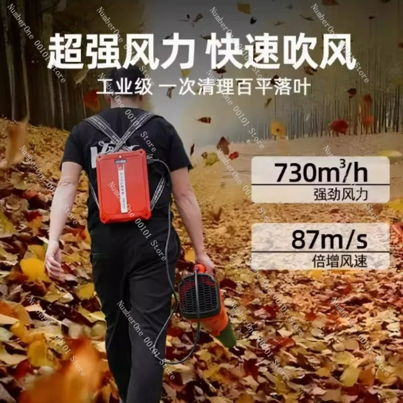 Handheld 40V Lithium Battery Electric Blower Cordless Snow Dust Leaf Blower Portable Garden Yard Patio Lawn Cleaner Powerful