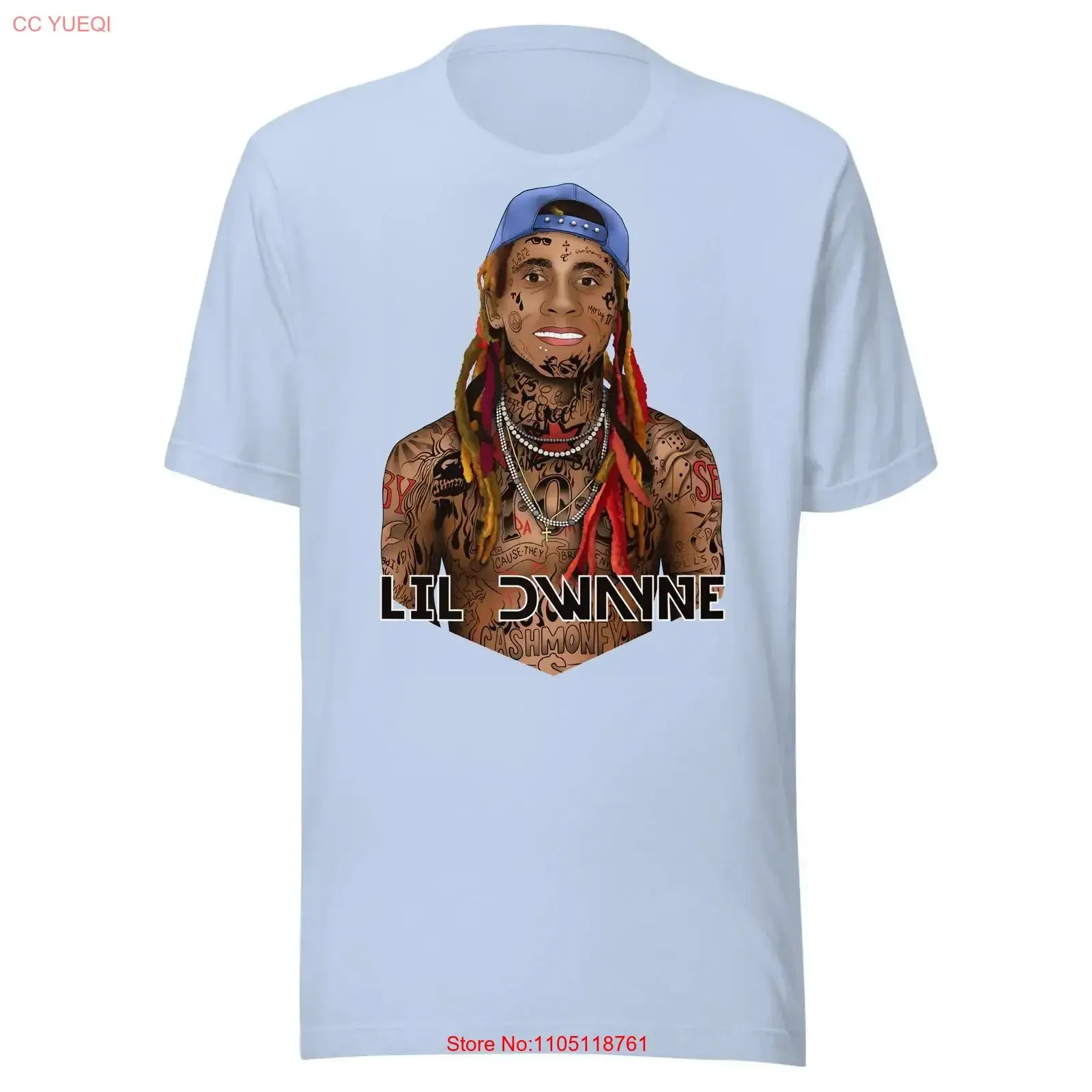 Lil Dwayne Rock Wayne Mashup T shirt vintage Washed Stretched Top For Everyday Wear Comfortable Versatile streetwear graphic