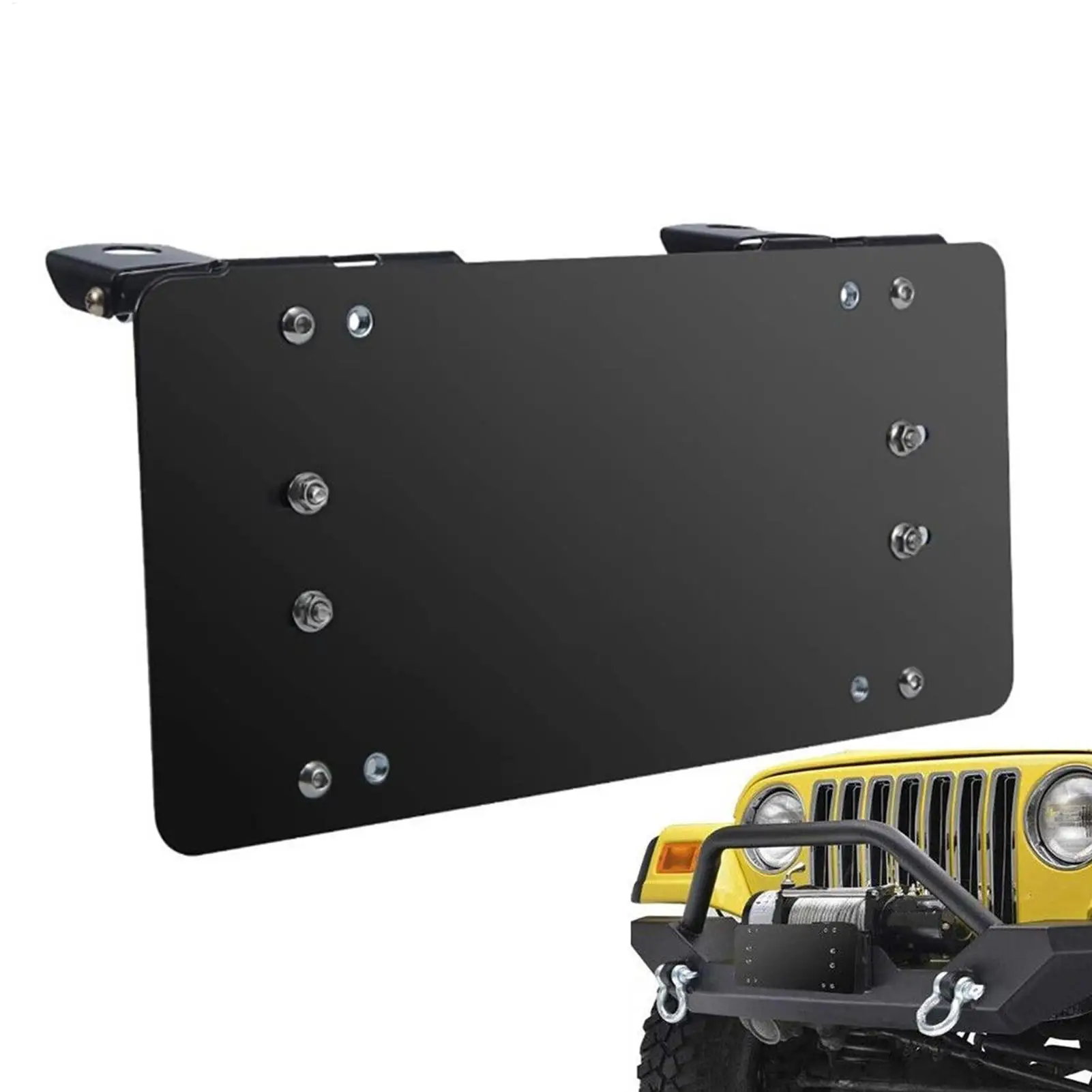 

License Plate Mount License Frame Holder UV-resistant Car Accessory For Truck Trailer Offroad RV Automotive Vehicle