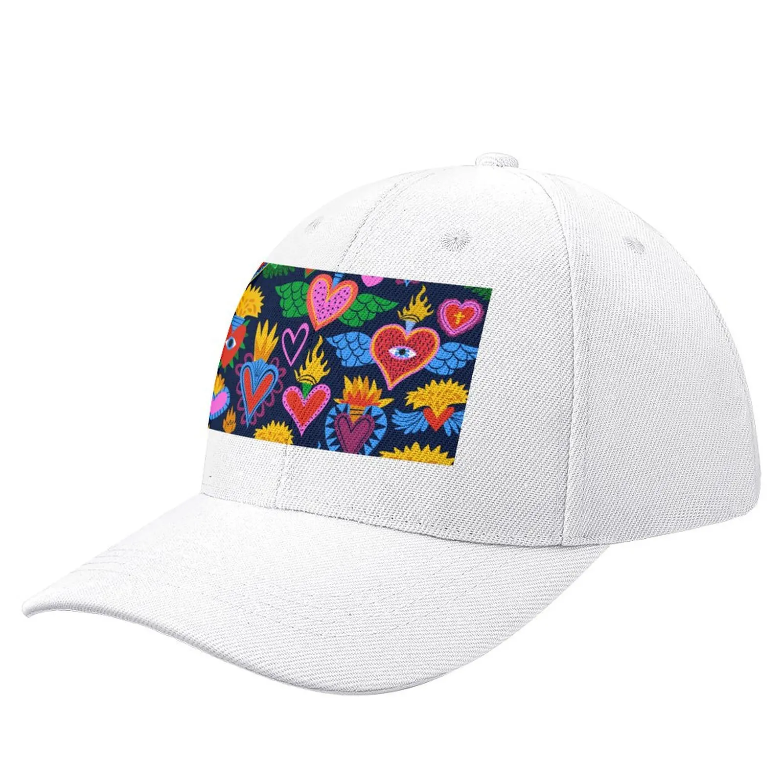 Sacred Hearts Mexican Folk Art Baseball Cap party Hat Anime Hat Hat Luxury Brand Golf Wear Woman Hats Men's