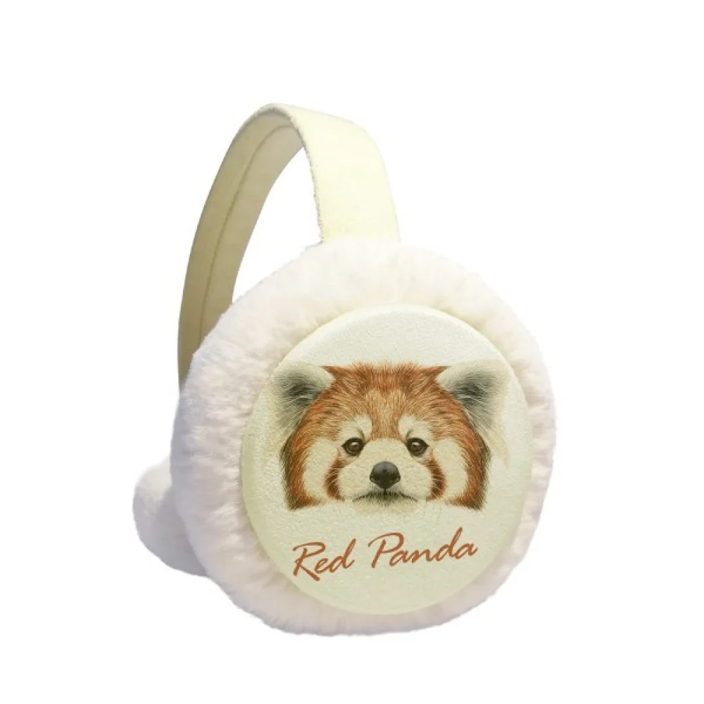 

Chestnut Red Panda Animal Winter Ear Warmer Cable Knit Furry Fleece Earmuff Outdoor