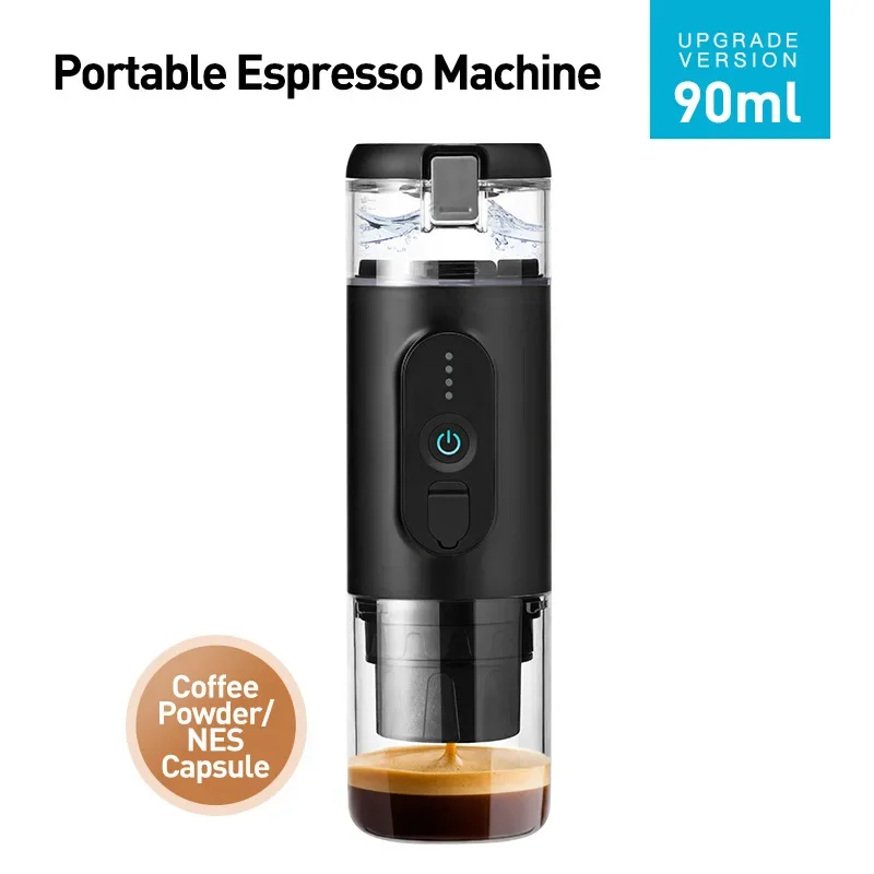 Nuova macchina da caffè portatile con riscaldamento Wireless da viaggio macchina da caffè portatile con cialde Mini macchina da caffè Espresso automatica da 20 Bar