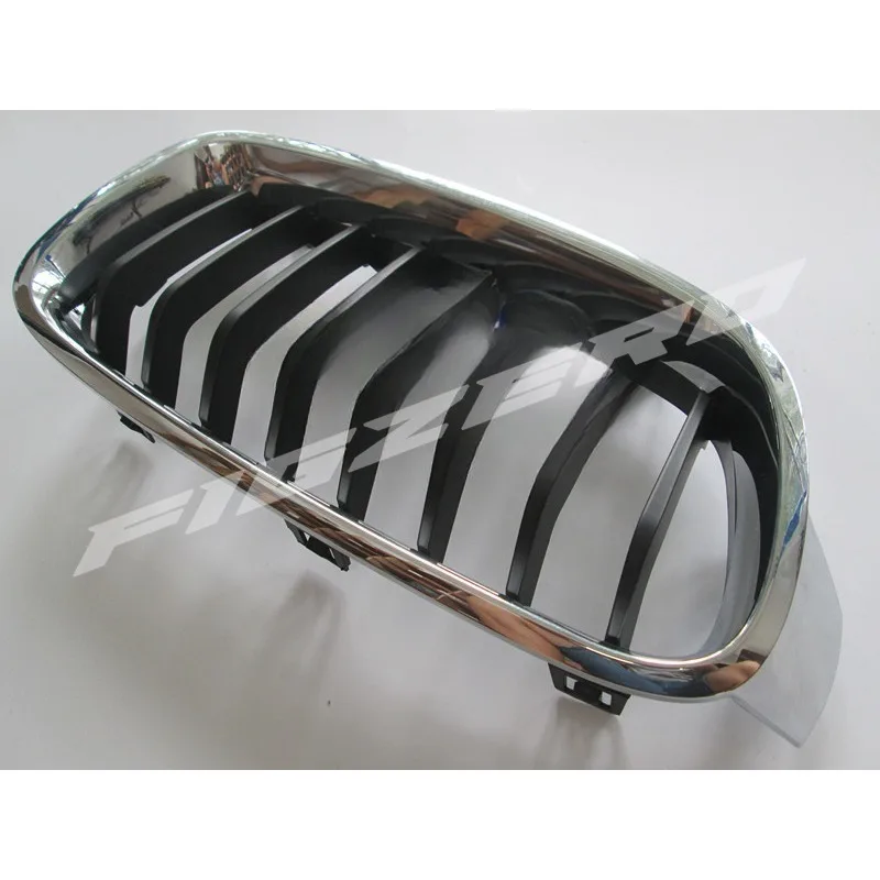 China Brand Figzero Left Right Semi plated Center Mesh Grille For BMW 3 Series 320li 328li 335li F30 F35