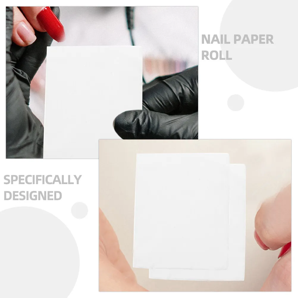 

2 Rolls Nail Washing Paper Towels for Manicure and Gel Nail Removal Lint Free Disposable Wipes High Absorbency Portable Travel