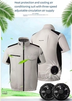 New Summer Air-Conditioned Clothing, Outdoor Casual Work Clothes, Cooling and Heatstroke Prevention Clothing, Short Sleeves