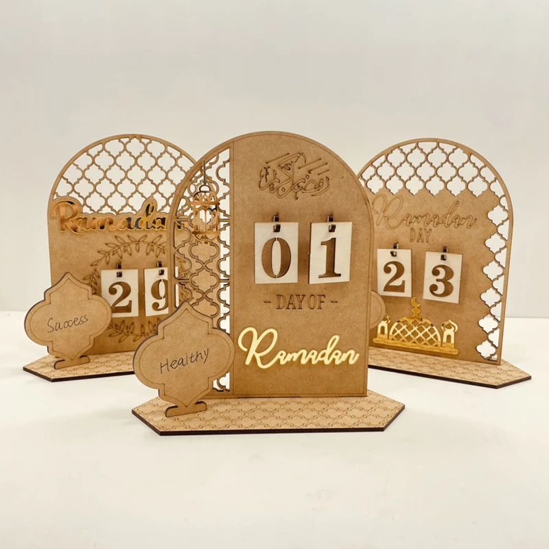 Ramadan Decoration 2025 Eid Mubarak Desk Accessorie Ramadan Calendar Ornament Mubarak Countdown Calendar Gifts