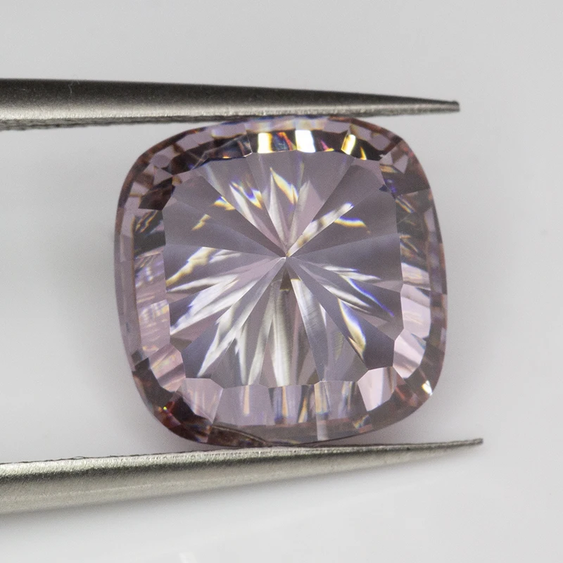 New Cushion Millennium Cut Cubic Zirconia Stones Coffee Color 10x10mm CZ Loose Gemstone for Jewelry Making image 6