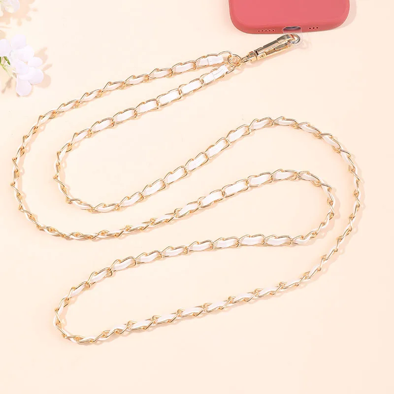 New Universal Phone Lanyard Metal Neck Strap Lanyards For Mobile Phones Anti-lost Straps Grip Chain Crossbody Accessories