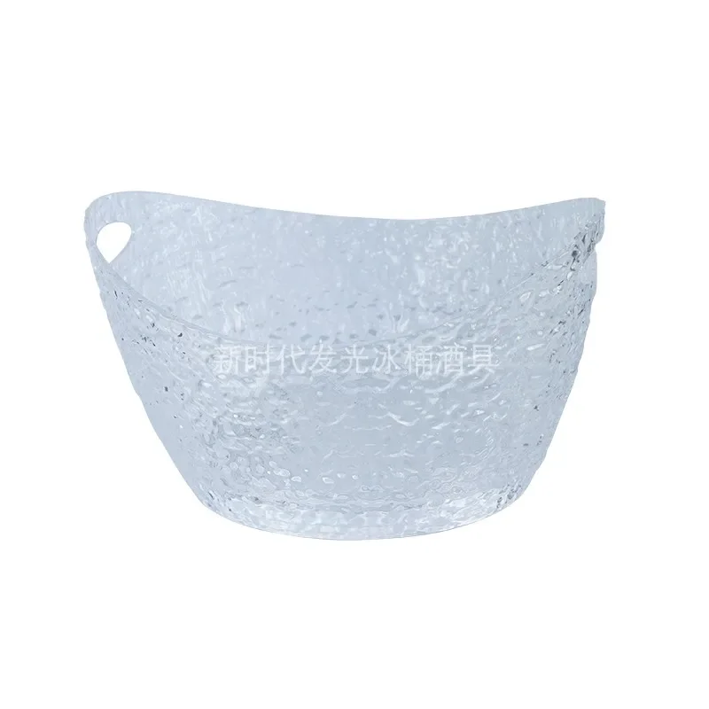 Bar KTV Luminous Ice Bucket Creative Ice Pattern Yuanbao Beer Champagne Frame 8L Commercial, Large Capacity Cocktail Bucket